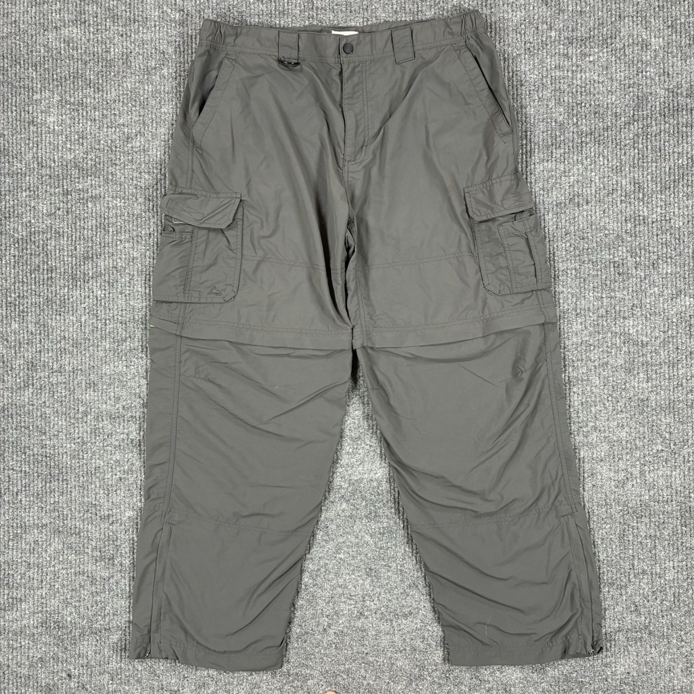 Alpine Design Hiking Cargo Pants Mens 38x30 Gray Zip Off Convertible Outdoor